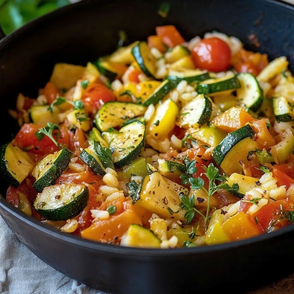 Zucchini-Tomaten-Reis