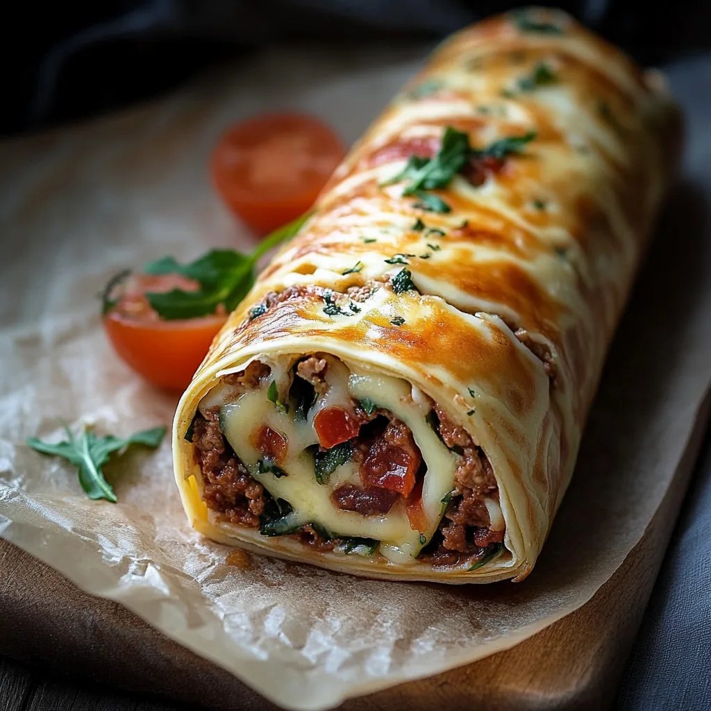 Hackfleisch-Käse-Rolle