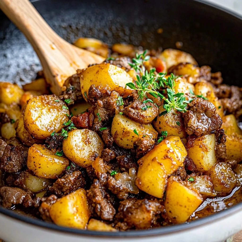 Kartoffelpfanne mit Hackfleisch