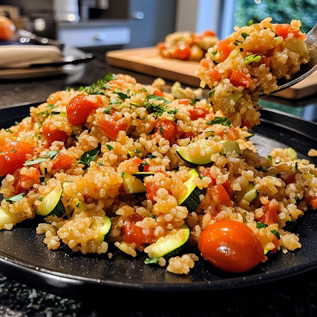 Zucchini-Tomaten-Reis