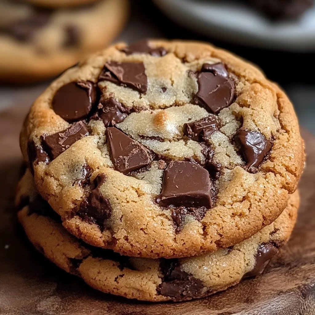 Dicke und saftige Schokoladenkekse mit zwei Schokoladenstückchen