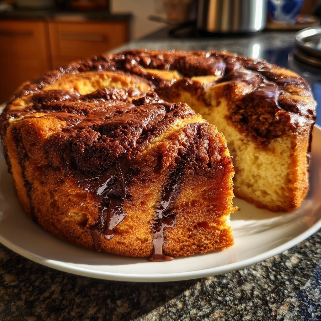 Bananenkuchen marmoriert