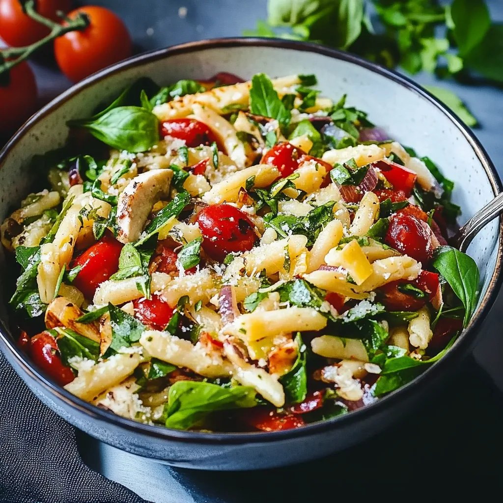Italienischer Orzo Nudelsalat
