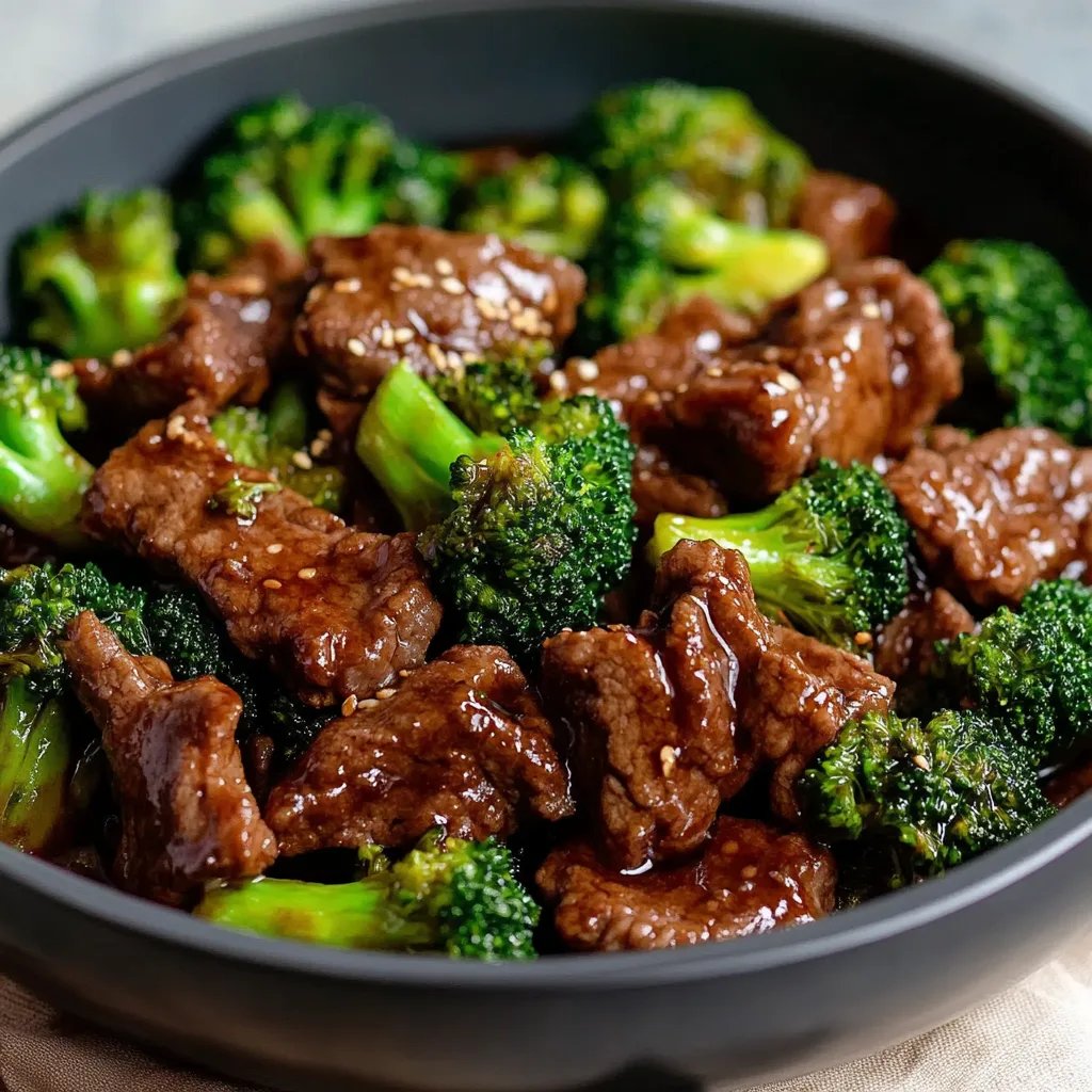Rindfleisch mit Brokkoli